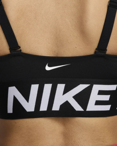 Топ женский Nike PRO INDY PLUNGE PADDED BRA BOLD черный HF7324-010