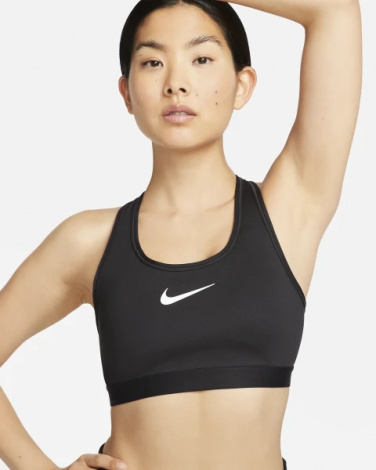 Топ женский Nike W NK DF SWSH HGH SPT BRA черный DX6815-010