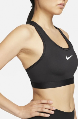 Топ женский Nike W NK DF SWSH HGH SPT BRA черный DX6815-010