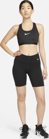 Топ женский Nike W NK DF SWSH HGH SPT BRA черный DX6815-010