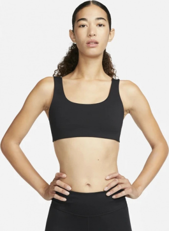 Топ женский Nike W NK DF ALATE ALL U BRA черный DV9855-010