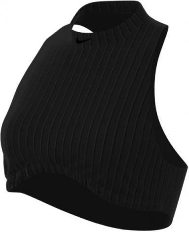 Топ женский Nike W NSW NK CHLL KNT RIB CRP TNK черный FN3677-010