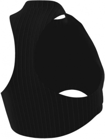 Топ женский Nike W NSW NK CHLL KNT RIB CRP TNK черный FN3677-010