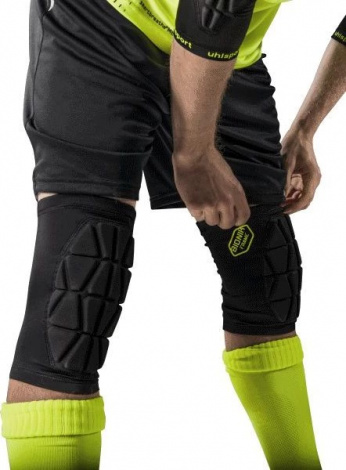 Наколінник Uhlsport BIONIKFRAME KNEE PAD чорно-жовтий 1006967 01