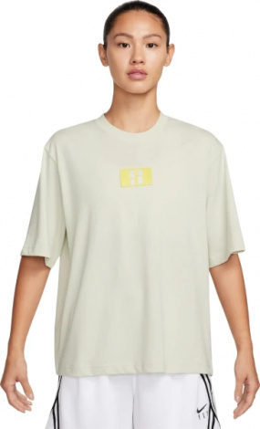 Футболка баскетбольна жіноча Nike W NK TEE SABRINA BOXY бежева FJ2701-020
