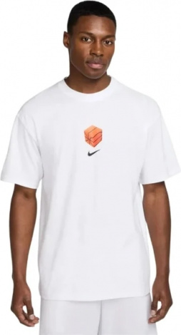Футболка баскетбольная Nike MAX90 белая HQ0026-100