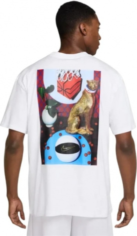 Футболка баскетбольная Nike MAX90 белая HQ0026-100