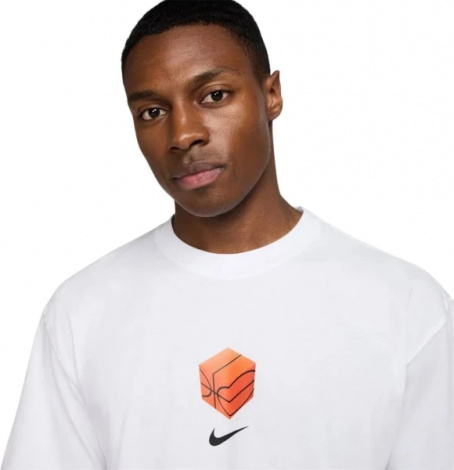 Футболка баскетбольная Nike MAX90 белая HQ0026-100