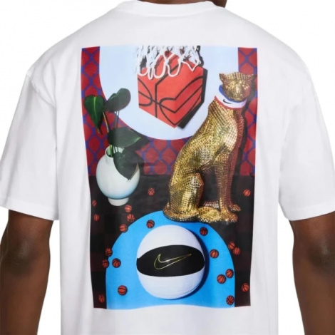 Футболка баскетбольная Nike MAX90 белая HQ0026-100