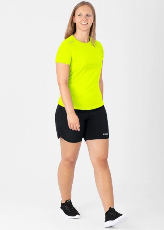 Футболка для бега женская Jako RUN 2.0 неоново-желтая 6175-03