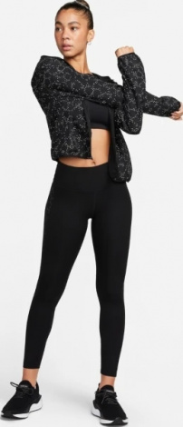 Куртка для бега женская Nike DRI-FIT RUNNING JACKET черная FB5321-010