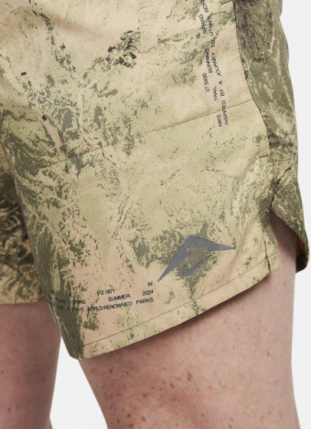 Шорты для бега Nike M NK DF STRIDE 7BF SHORT AOP оливковые FN3314-222