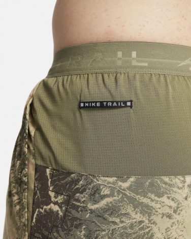 Шорты для бега Nike M NK DF STRIDE 7BF SHORT AOP оливковые FN3314-222