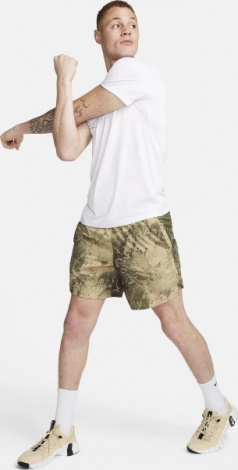 Шорты для бега Nike M NK DF STRIDE 7BF SHORT AOP оливковые FN3314-222