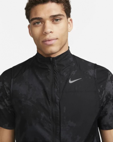 Жилетка для бега Nike M NK RPL RUN DVN VEST черная DX0847-010