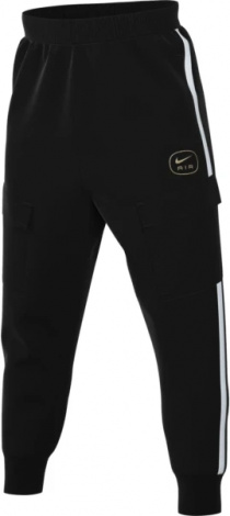 Спортивні штани Nike AIR FLEECE CARGO TROUSERS чорно-біло-золоті HM0180-010