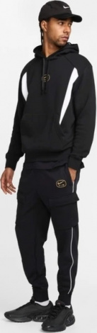 Спортивні штани Nike AIR FLEECE CARGO TROUSERS чорно-біло-золоті HM0180-010