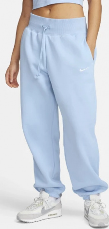 Спортивные штаны женские Nike W NSW PHNX FLC HR OS голубые DQ5887-441