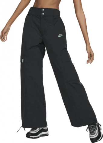 Спортивні штани жіночі Nike W NSW WVN OS PANT HR SW чорні FJ4934-010