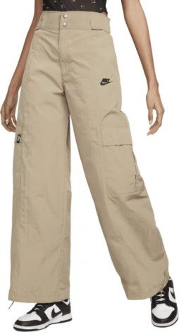 Спортивные штаны женские Nike W NSW WVN OS PANT HR SW бежевые FJ4934-247