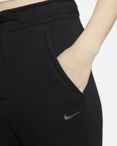 Спортивные штаны женские Nike NS MDRN FLC FT HR PANT черные DV7800-010