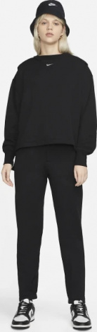 Спортивные штаны женские Nike NS MDRN FLC FT HR PANT черные DV7800-010