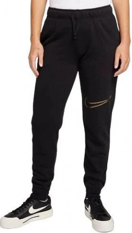 Спортивні штани жіночі NIKE NS CLUB FLC SHINE MR PANT чорні FB8760-010