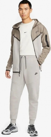 Спортивные штаны Nike M NSW TCH FLC JGGR S светло-серые DV0538-016