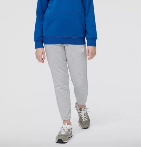 Спортивні штани підліткові New Balance ESSENTIALS STACKED LOGO сірі YP31539AG