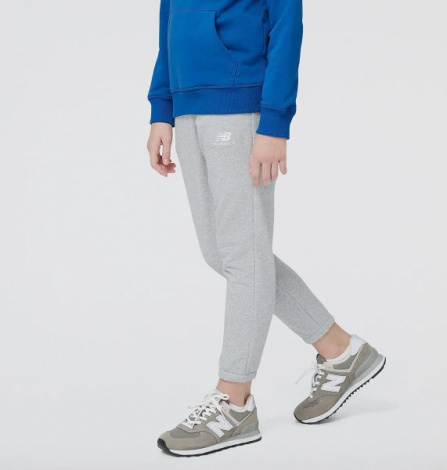 Спортивні штани підліткові New Balance ESSENTIALS STACKED LOGO сірі YP31539AG