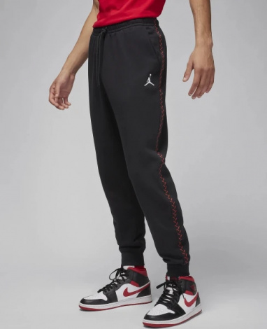 Спортивные штаны Nike M J FLT MVP HBR FLC PANT черные FN6356-010