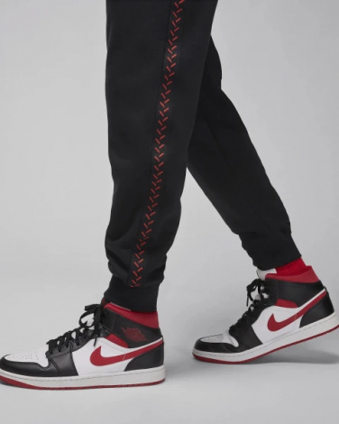 Спортивные штаны Nike M J FLT MVP HBR FLC PANT черные FN6356-010