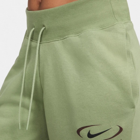 Спортивні жіночі штани Nike NS PHNX FLC HR OS PANT PRNT зелені FN7716-386