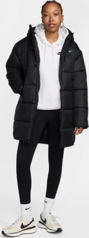 Куртка женская Nike W NSW TF SNFL NK CLSC PRKA черная FZ5903-010