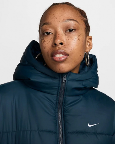 Куртка жіноча Nike W NSW TF SNFL NK CLSC PRKA темно-синя FZ5903-478