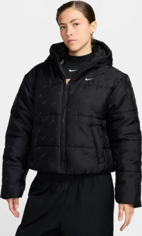 Куртка женская Nike SPORTSWEAR CLASSIC THERMA-FIT LOOSE PUFFER JACKET черная FV7941-010
