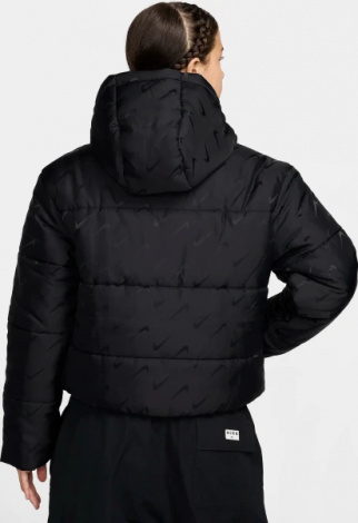 Куртка женская Nike SPORTSWEAR CLASSIC THERMA-FIT LOOSE PUFFER JACKET черная FV7941-010