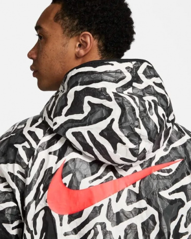 Вітровка Nike M NSW TREND JKT AOP чорно-біла DX0035-060