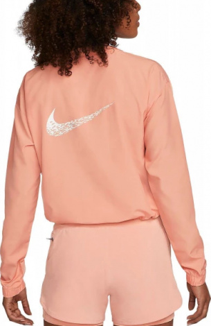 Вітровка жіноча Nike W NK SWOOSH RUN JACKET помаранчева DM7775-824