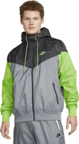 Вітровка Nike M NK WVN LND WR HD JKT сіро-зелена DA0001-065