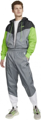 Вітровка Nike M NK WVN LND WR HD JKT сіро-зелена DA0001-065