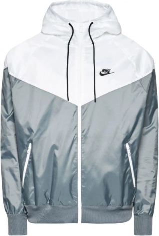 Вітровка Nike M NK WVN LND WR HD JKT сіро-біла DA0001-084