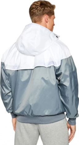 Вітровка Nike M NK WVN LND WR HD JKT сіро-біла DA0001-084