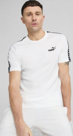Футболка Puma ESSENTIALS TAPE біла 68467402
