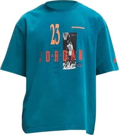 Футболка Nike JORDAN REISSUE GX SS CREW бірюзова HJ2356-301