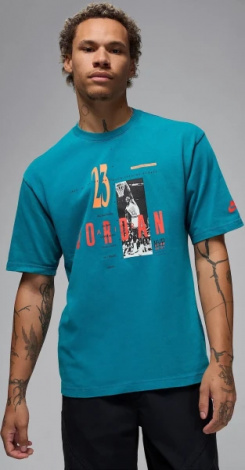 Футболка Nike JORDAN REISSUE GX SS CREW бірюзова HJ2356-301