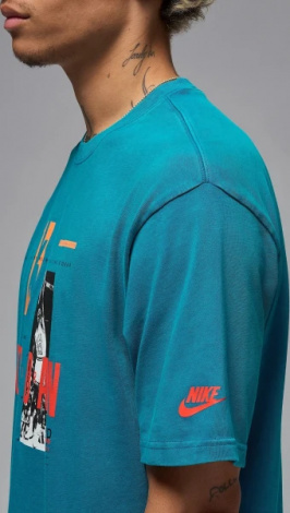 Футболка Nike JORDAN REISSUE GX SS CREW бірюзова HJ2356-301
