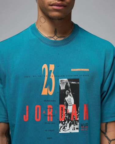 Футболка Nike JORDAN REISSUE GX SS CREW бірюзова HJ2356-301