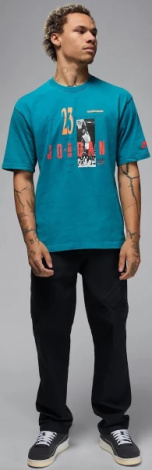 Футболка Nike JORDAN REISSUE GX SS CREW бірюзова HJ2356-301