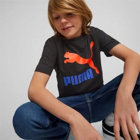 Футболка підліткова Puma Classics Logo Tee чорна 53952601